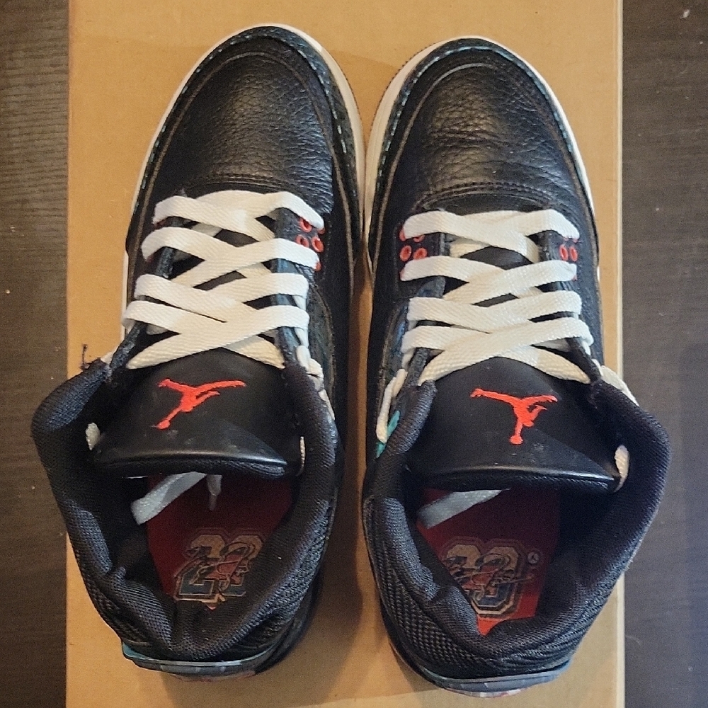 Jordan 3 Retro SE Rare Moto (GS) Boys 5Y Girls 6.5 EUC - Picture 6 of 10